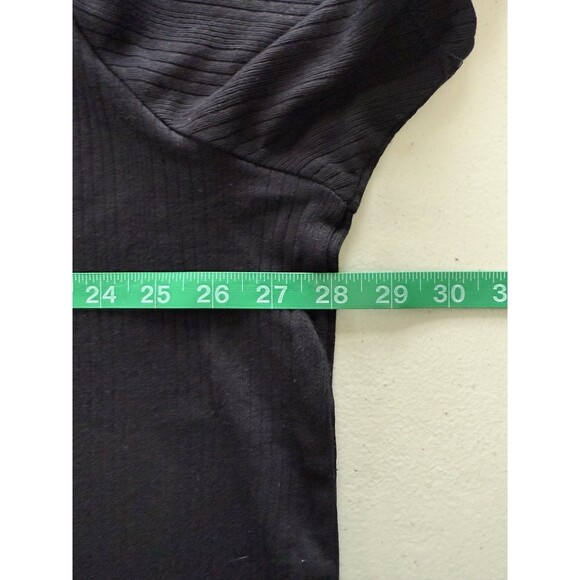 NWT Shaquille O’Neal Men’s Black Textured Short Sleeve Ribbed Tee Minimalist 2XL - Picture 5 of 6